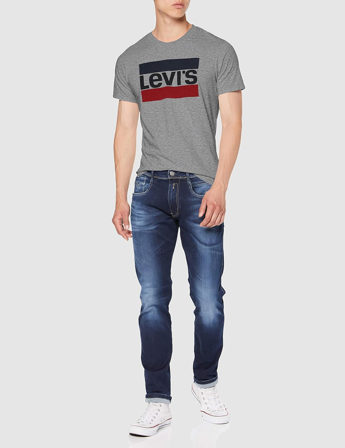 Levi's Men's Sportswear Logo Graphic T-Shirt, Grey, Size: Medium 2