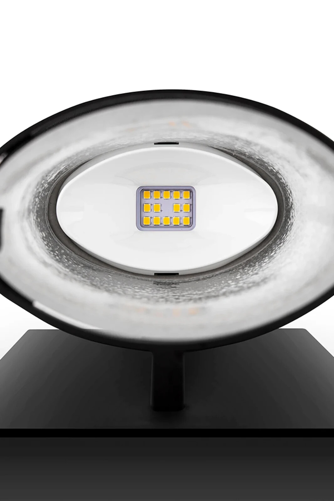 LUTEC Aquarius LED Black & Clear Seeded Glass Outdoor Wall Light - New Boxed 4