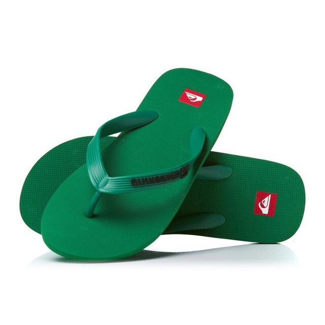 Quiksilver Molokai Mens Beach Sandals Flip Flops - Green