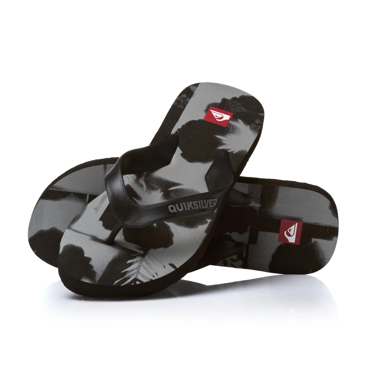 Quiksilver Flower Men's Beach Sandals Flip Flops - Black