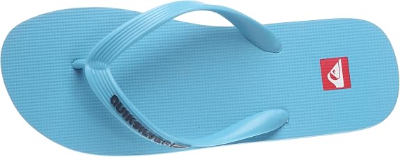 Quiksilver Molokai Mens Beach Sandals Flip Flops - Light Blue 8