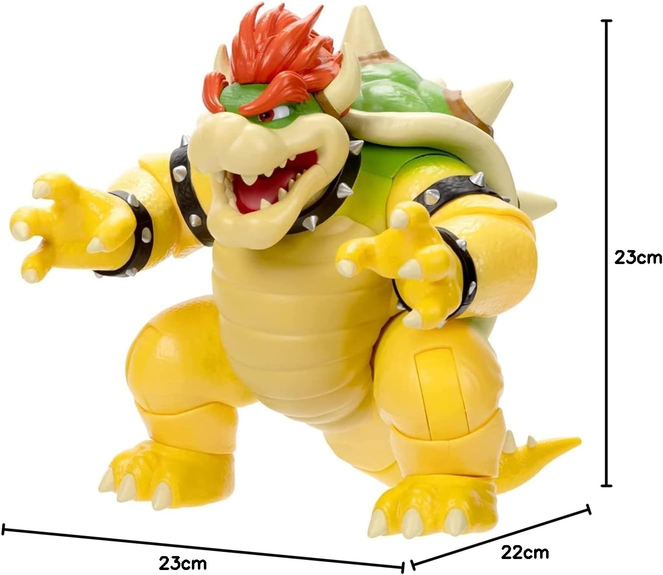 THE SUPER MARIO BROS. MOVIE 7-Inch / 18cm Feature Bowser Action Figure. Features 15 Points of Articulation Where You Can Add Water For Fire Breathing Effects! The for Kids and Collectors  2