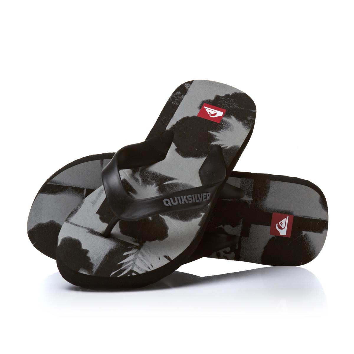 Quiksilver Flower Men's Beach Sandals Flip Flops - Black