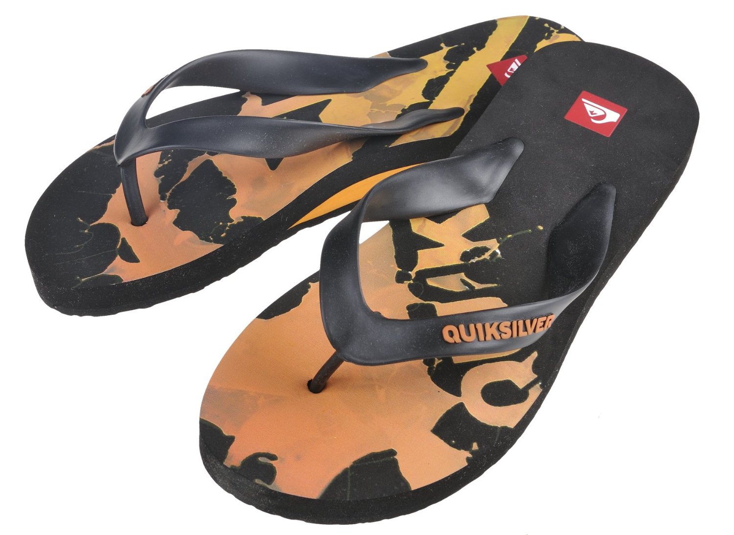 Quiksilver Big Machine Men's Beach Sandals Flip Flops - Red