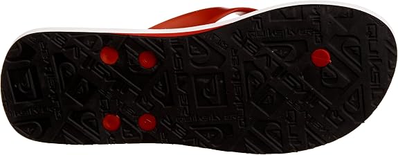 Quiksilver Flower Men's Beach Sandals Flip Flops - Red 7