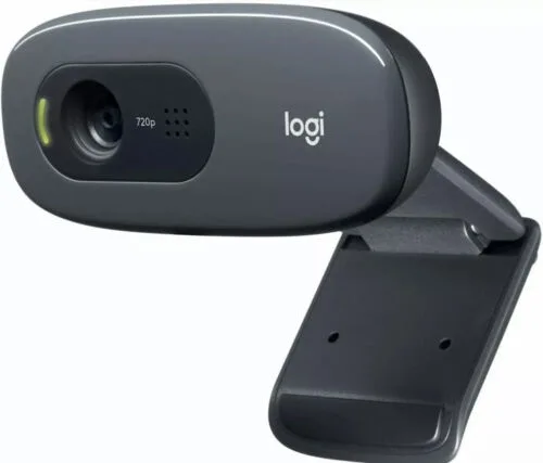 Logitech C270 HD Webcam, HD 720p/30fps, Widescreen HD 2