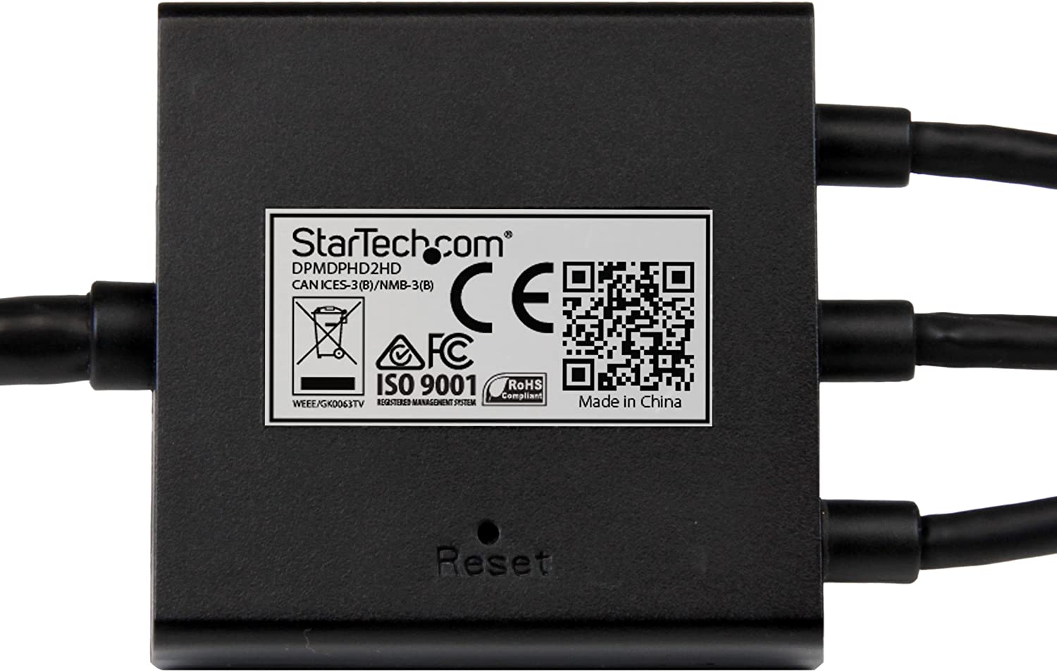 StarTech 2m 6 ft HDMI, DisplayPort or Mini DisplayPort to HDMI Converter Cable - HDMI, DP or Mini DP to HDMI Adapter Cable (DPMDPHD2HD), black  6