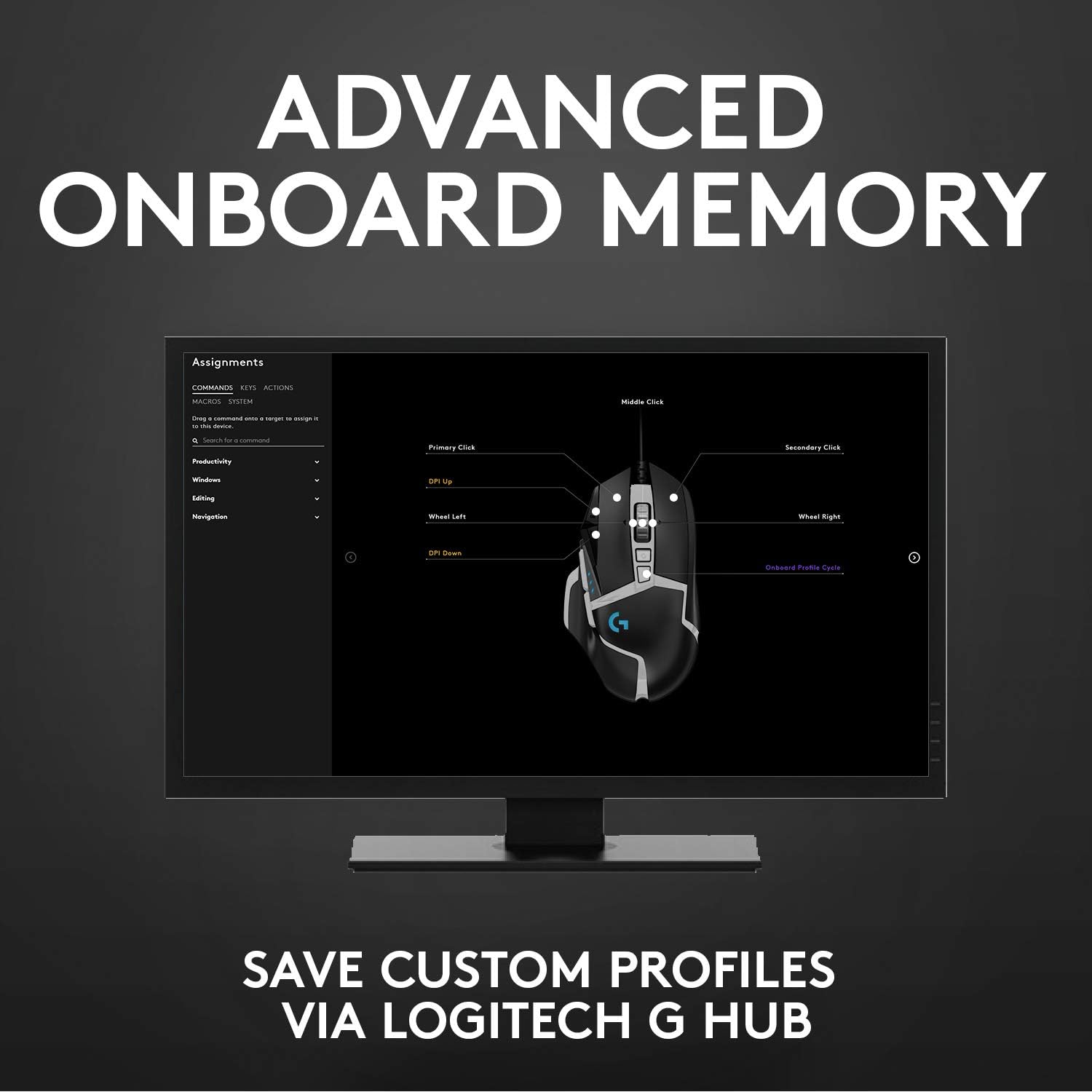 Logitech G502 HERO Special Edition High-Performance Wired Gaming Mouse, 25K HERO Sensor, 25600 DPI, RGB, Adjustable Weight, 11 Programmable Buttons, PC/Mac - Black and White 7