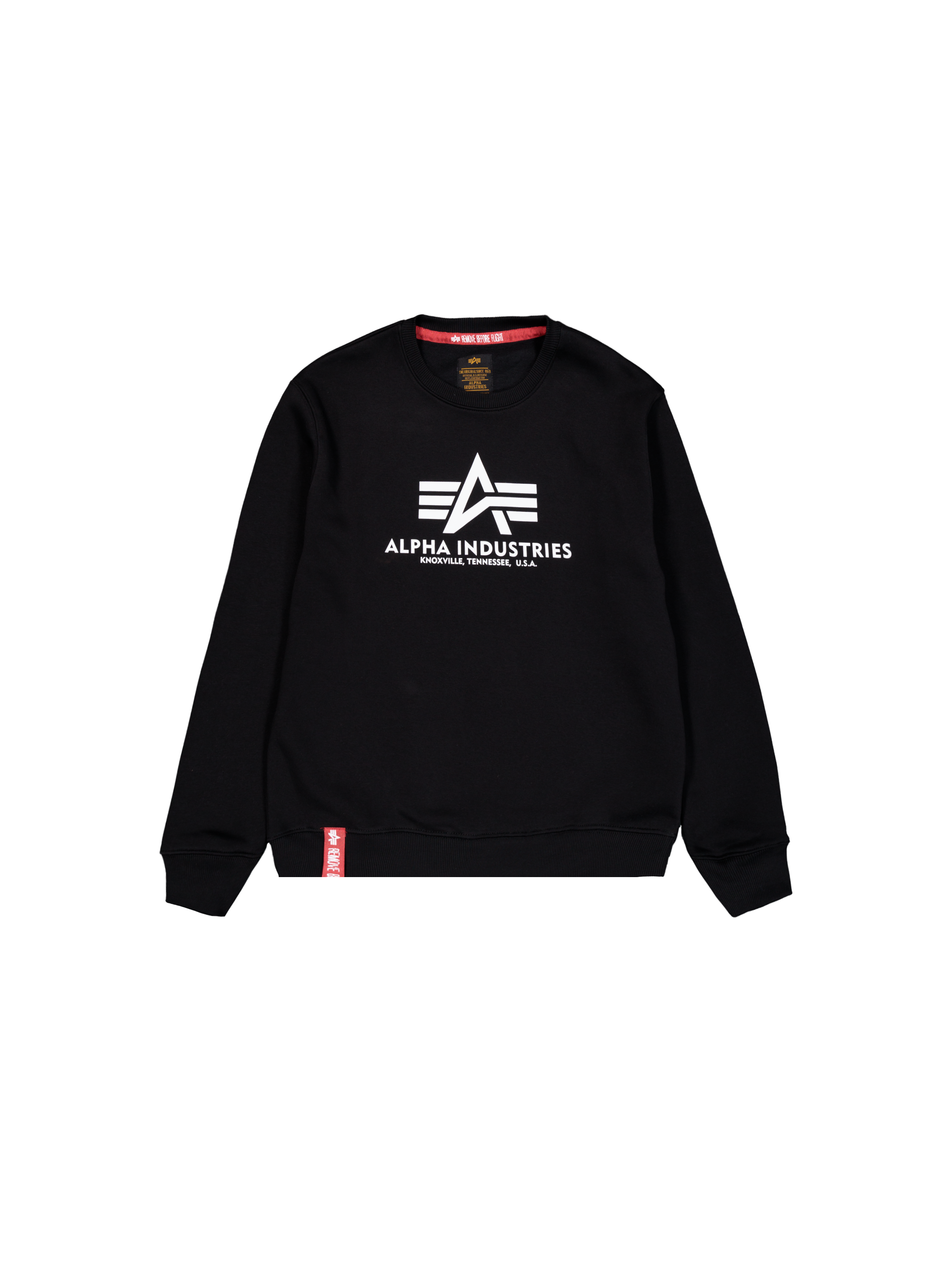 ALPHA INDUSTRIES Men's Basic Sweater Jumper, Black, Size: Medium