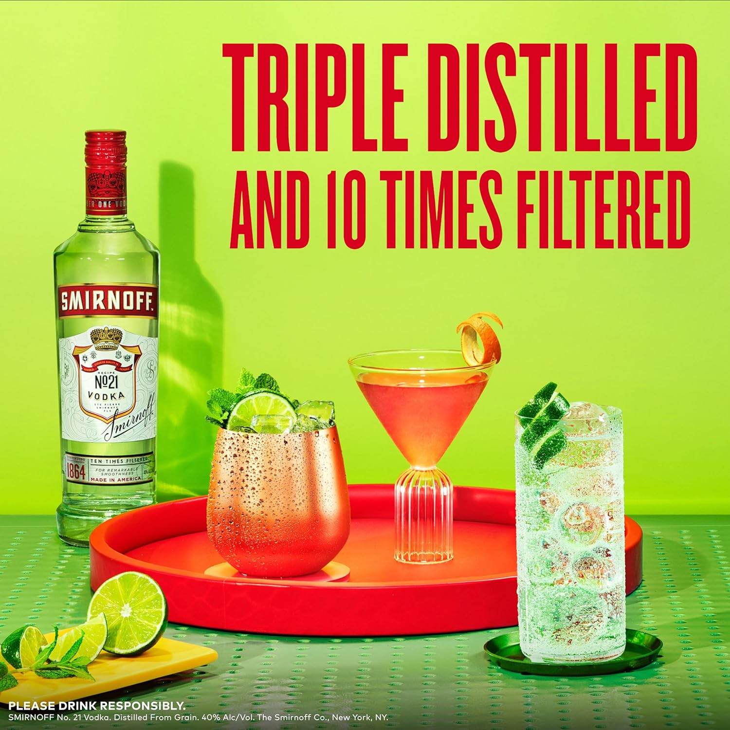 Smirnoff No. 21 Red Label Vodka, 1.5L 8