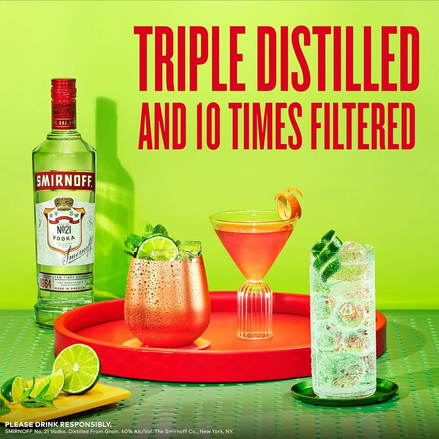Smirnoff No. 21 Red Label Vodka, 1.5L 8