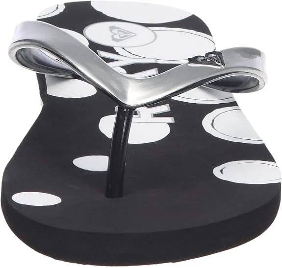 Roxy Women's Barcelona Black Flip Flops 3