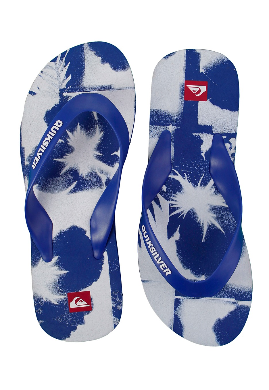 Quiksilver Flower Men's Beach Sandals Flip Flops - Blue 3