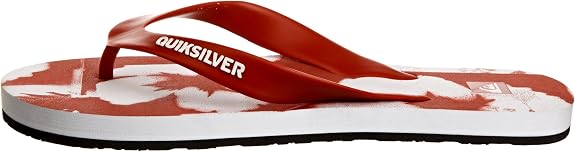 Quiksilver Flower Men's Beach Sandals Flip Flops - Red 2
