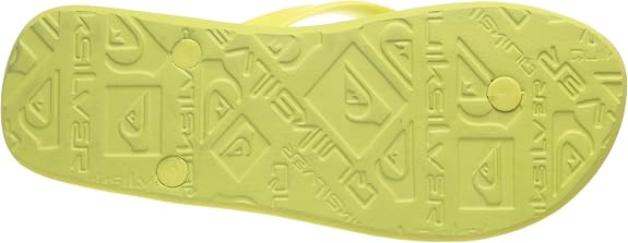 Quiksilver Molokai Mens Beach Sandals Flip Flops - Yellow 7