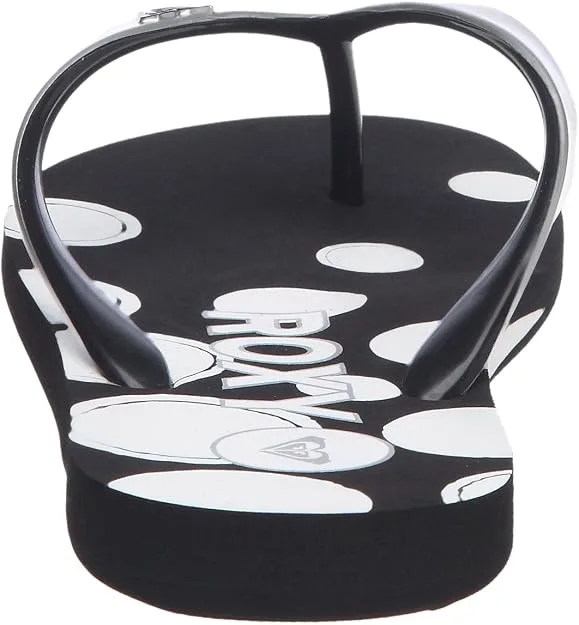 Roxy Women's Barcelona Black Flip Flops 5
