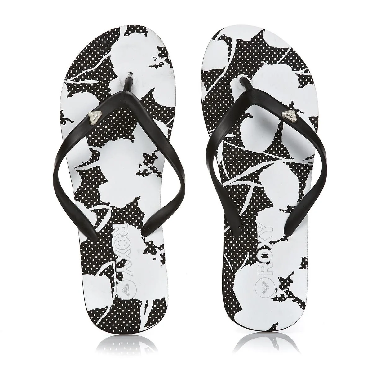 Roxy Women's Bamboo True Black Flip Flops 2