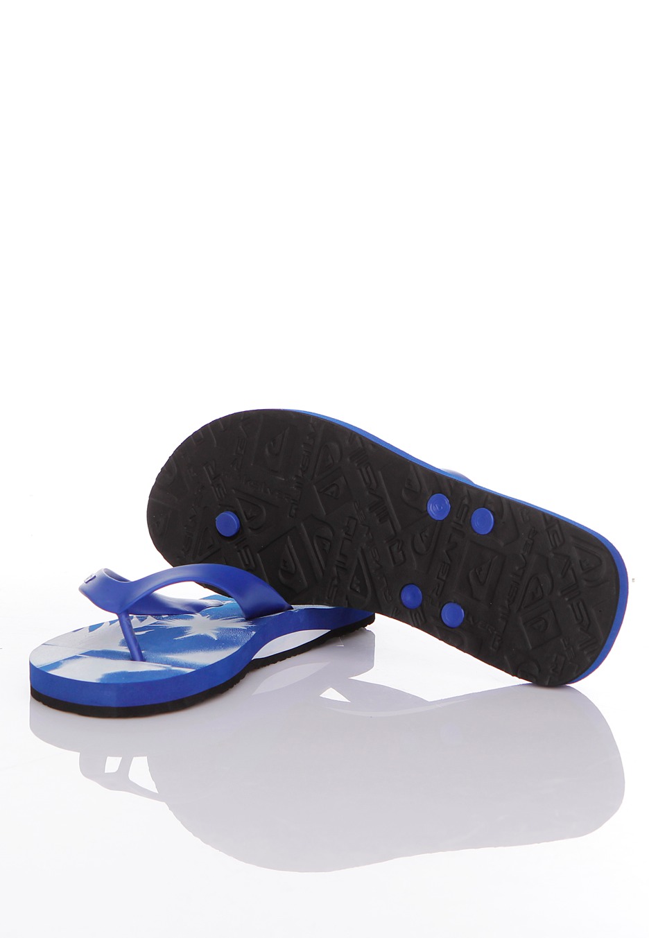 Quiksilver Flower Men's Beach Sandals Flip Flops - Blue 6