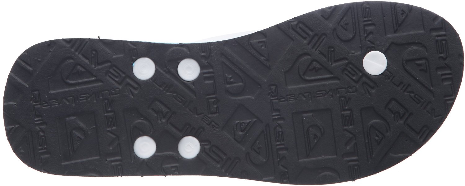 Quiksilver Flower Men's Beach Sandals Flip Flops - Light Blue 8