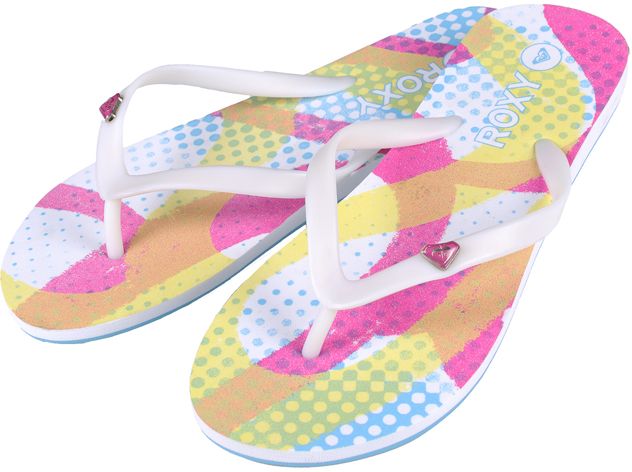 Roxy Women's Bamboo Neon Blue Flip Flops