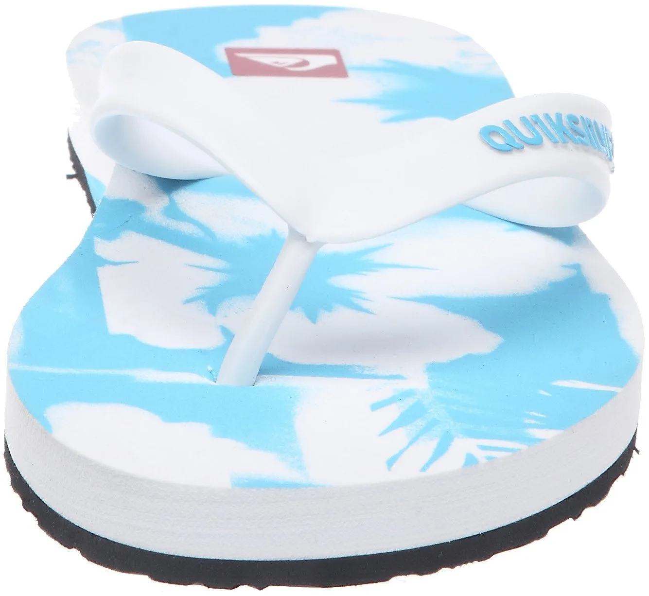 Quiksilver Flower Men's Beach Sandals Flip Flops - Light Blue 3