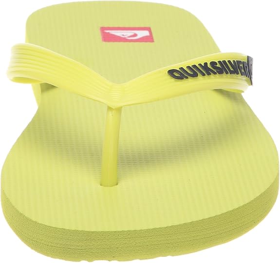 Quiksilver Molokai Mens Beach Sandals Flip Flops - Yellow 5