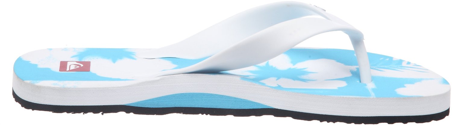 Quiksilver Flower Men's Beach Sandals Flip Flops - Light Blue 6