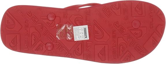 Quiksilver Molokai Mens Beach Sandals Flip Flops - Red - UK Size 10 9