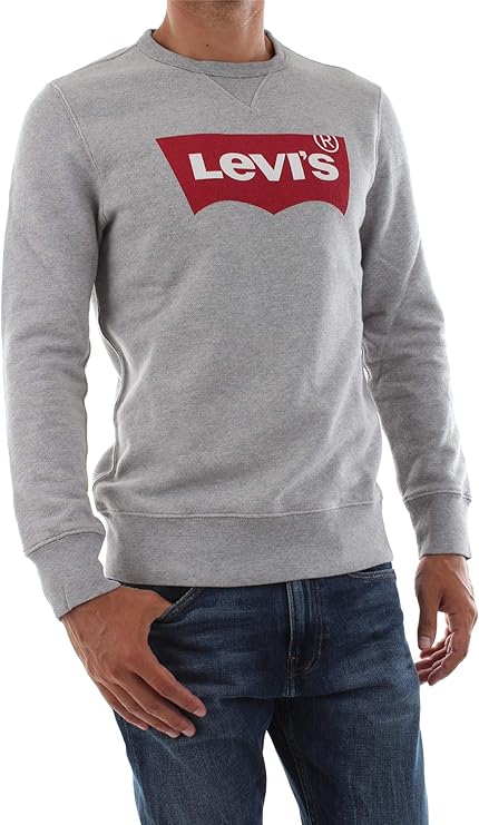 Levi's Men's Graphic Crewneck, Grey Sweatshirt, Size: Medium 3