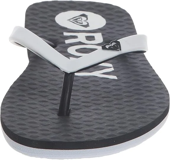 Roxy Women's Bi Tone True Black Flip Flops 4
