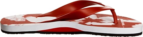 Quiksilver Flower Men's Beach Sandals Flip Flops - Red 6