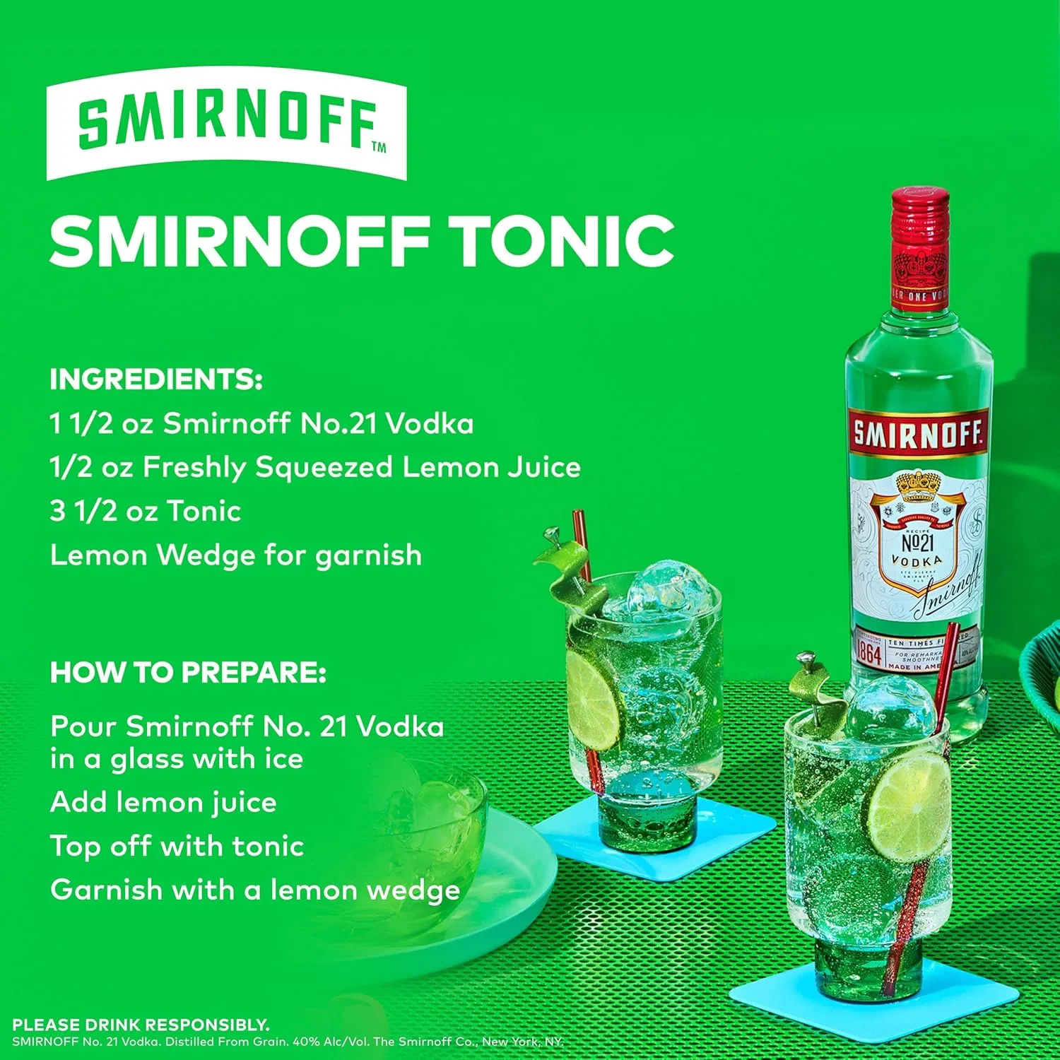Smirnoff No. 21 Red Label Vodka, 1.5L 7