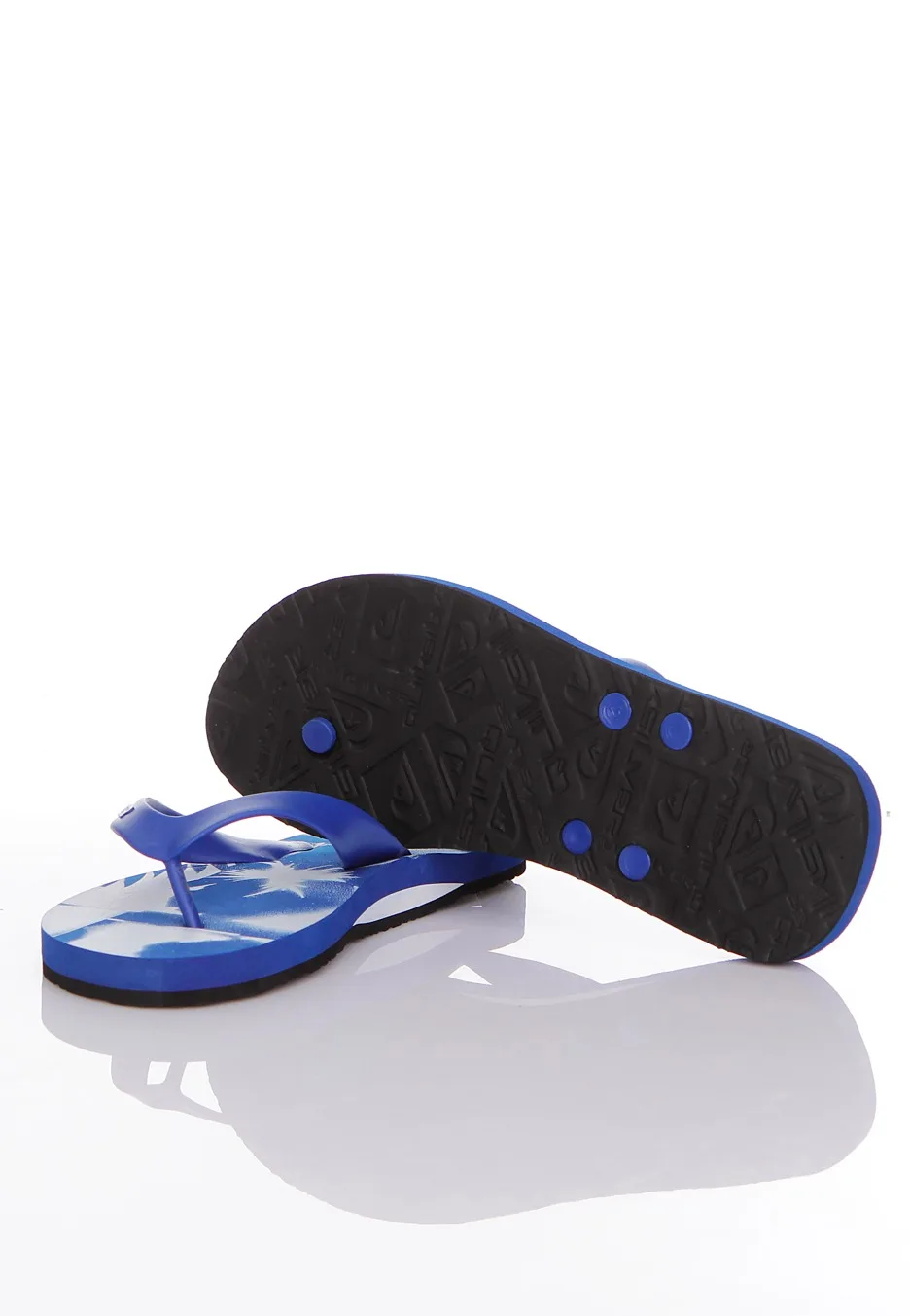 Quiksilver Flower Men's Beach Sandals Flip Flops - Blue 6