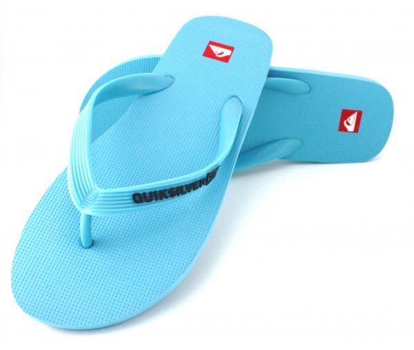 Quiksilver Molokai Mens Beach Sandals Flip Flops - Light Blue