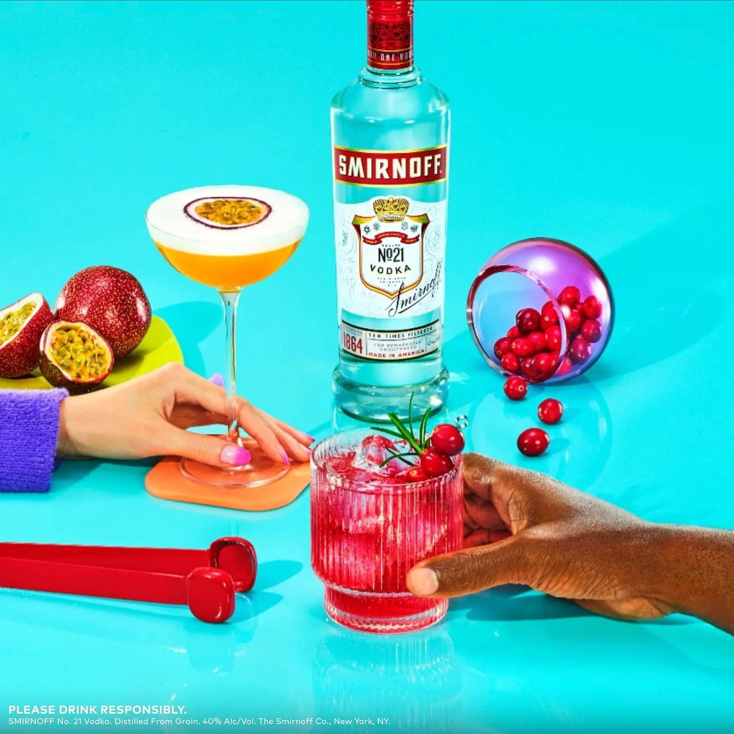 Smirnoff No. 21 Red Label Vodka, 1.5L 3
