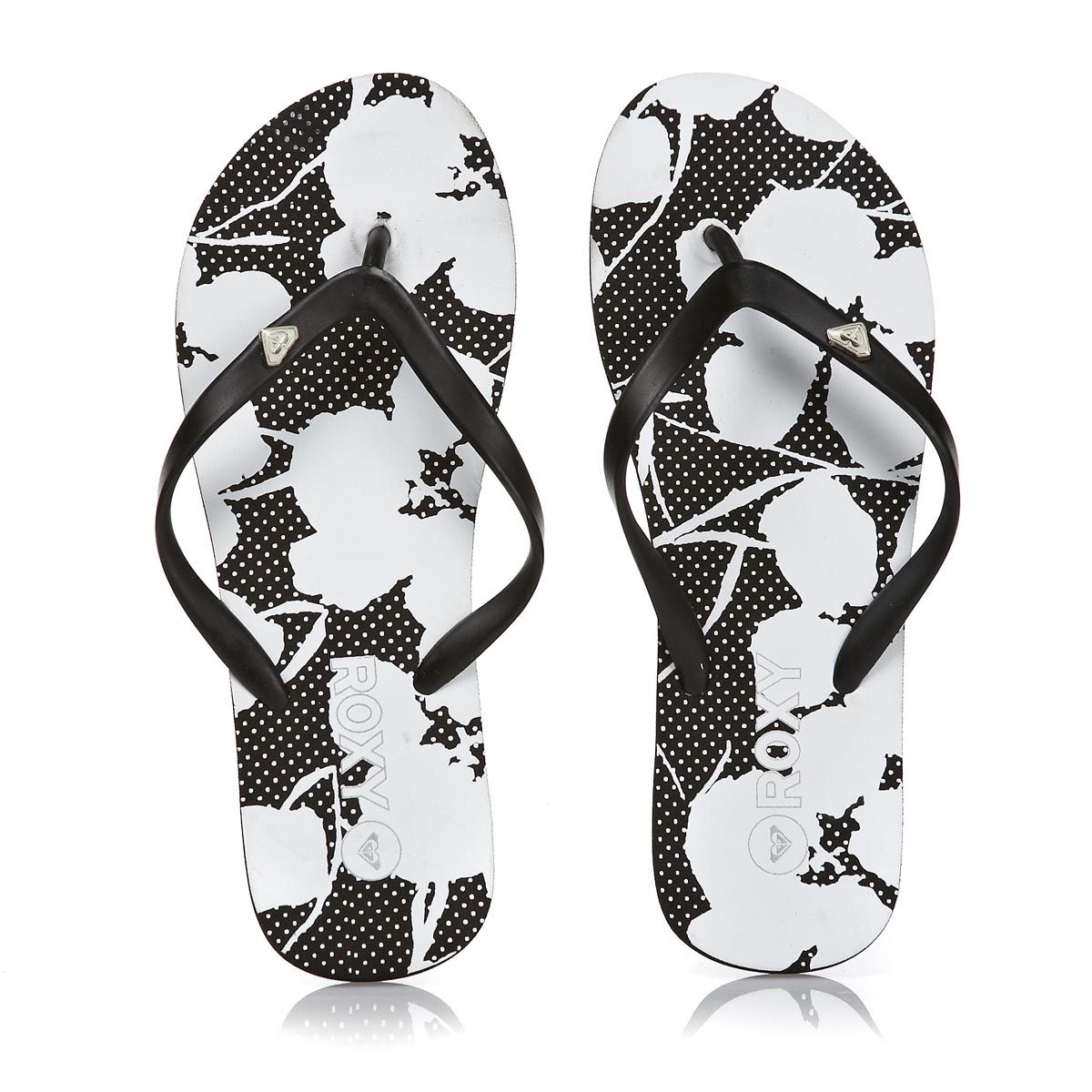 Roxy Women's Bamboo True Black Flip Flops 2