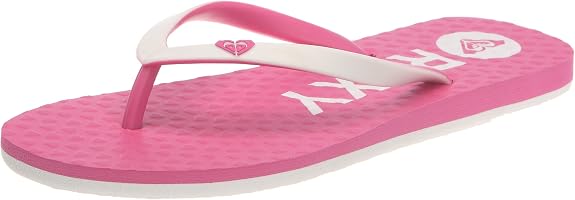 Roxy Women's Bi Tone Hot Pink Flip Flops