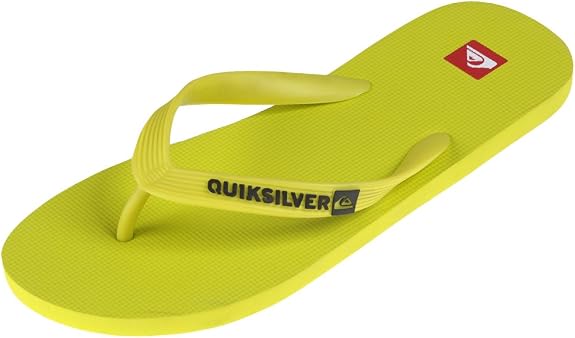 Quiksilver Molokai Mens Beach Sandals Flip Flops - Yellow 2