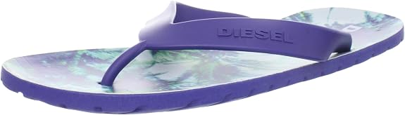 Diesel Men's Plaja Splish Blueprint True Blue Sandal
