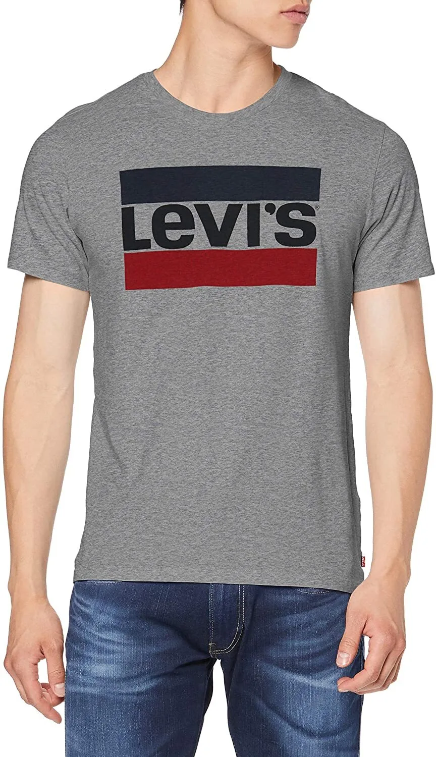 Levi's Men's Sportswear Logo Graphic T-Shirt, Grey, Size: Medium