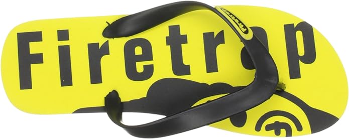 Firetrap Men's Branded Flip Yellow Sandal 3