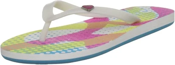 Roxy Women's Bamboo Neon Blue Flip Flops 3