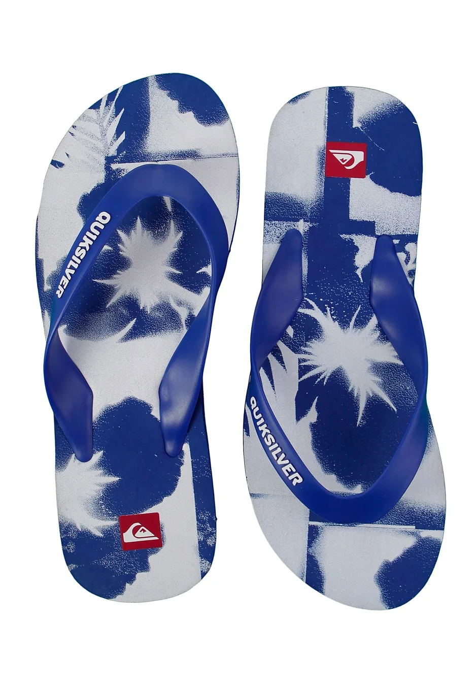 Quiksilver Flower Men's Beach Sandals Flip Flops - Blue 3